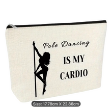 Load image into Gallery viewer, Pole Dancing Enthusiast Makeup Bag - Perfect Gift for Pole Dance Coaches &amp; Lovers, Cosmetic Travel Pouch
