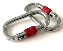 Load image into Gallery viewer, Carabiner Clips 25KN Sliver Steel For Aerial Arts - 1 PC
