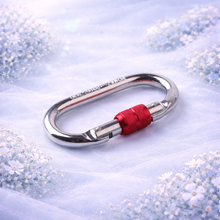 Load image into Gallery viewer, Carabiner Clips 25KN Sliver Steel For Aerial Arts - 1 PC
