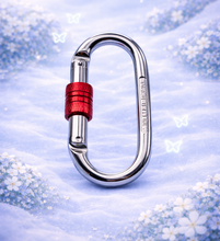 Load image into Gallery viewer, Carabiner Clips 25KN Sliver Steel For Aerial Arts - 1 PC
