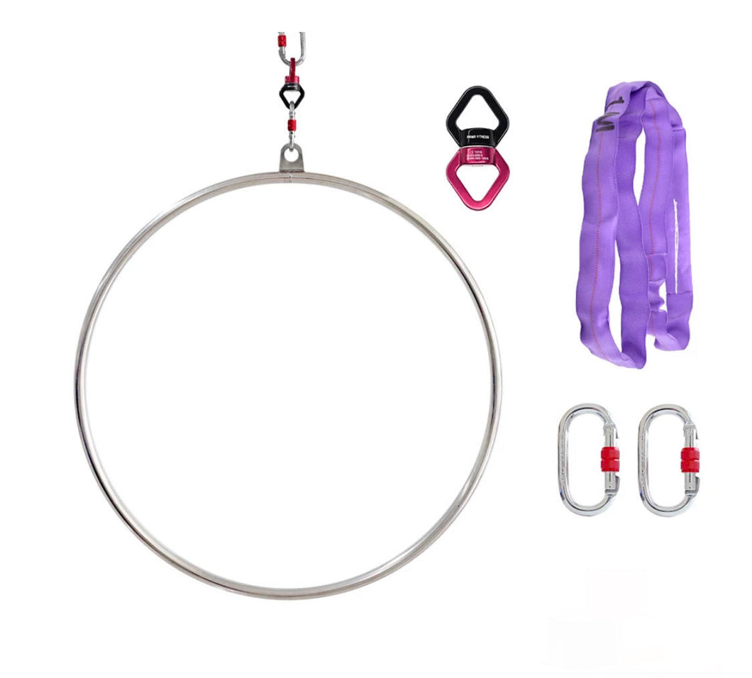 Aerial lyra hoop set